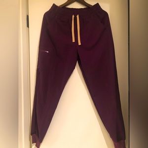 Figs high waist joggers in deep purple
